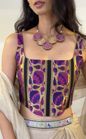 Purple Autumn Corset