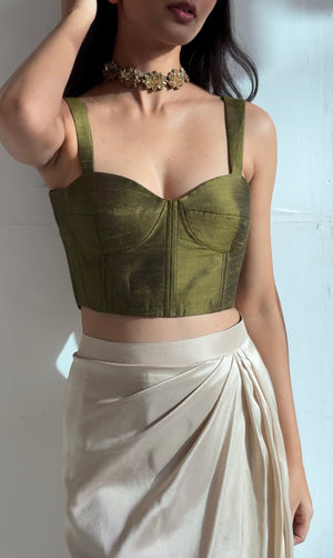 Raw Silk Bustier