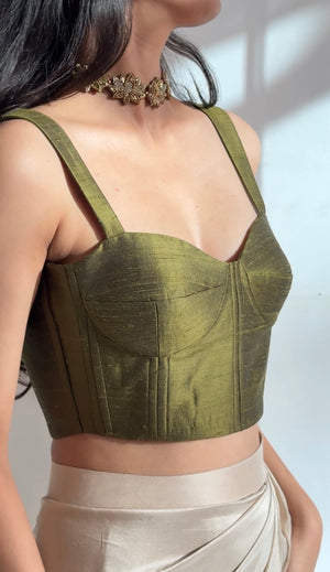 Raw Silk Bustier