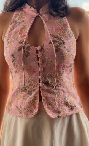 Pink Mist Halter Top