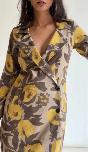 Moss And Gold Blazer Dress