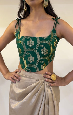 Leela Banarasi Brocade Corset