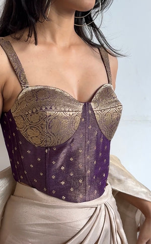 Wine Egyptian Queen Bustier