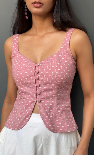 Cotton Candy Corset Top