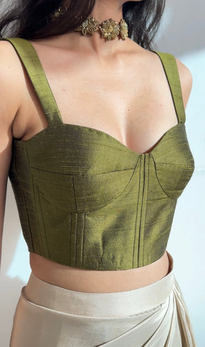 Raw Silk Bustier