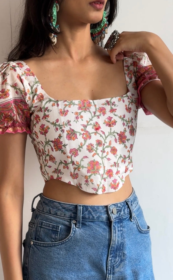 Sample Daisy Corset - Floral