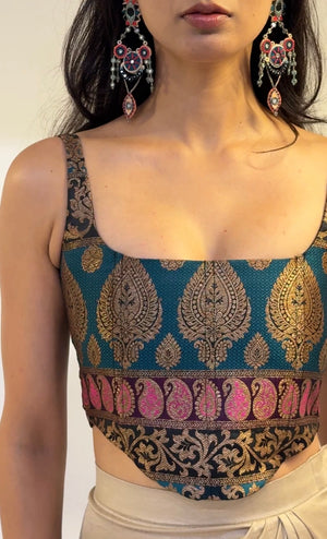 Firozi Corset