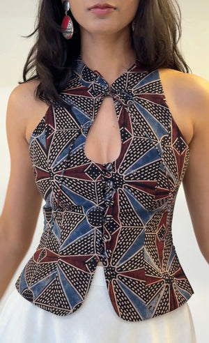 Amelia Ajrakh Halter Top