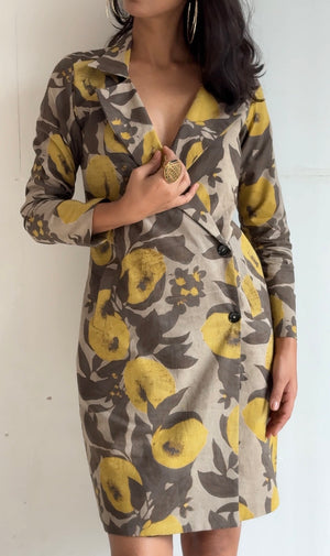Moss And Gold Blazer Dress