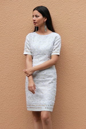 Chandni Phulkari Pencil Dress