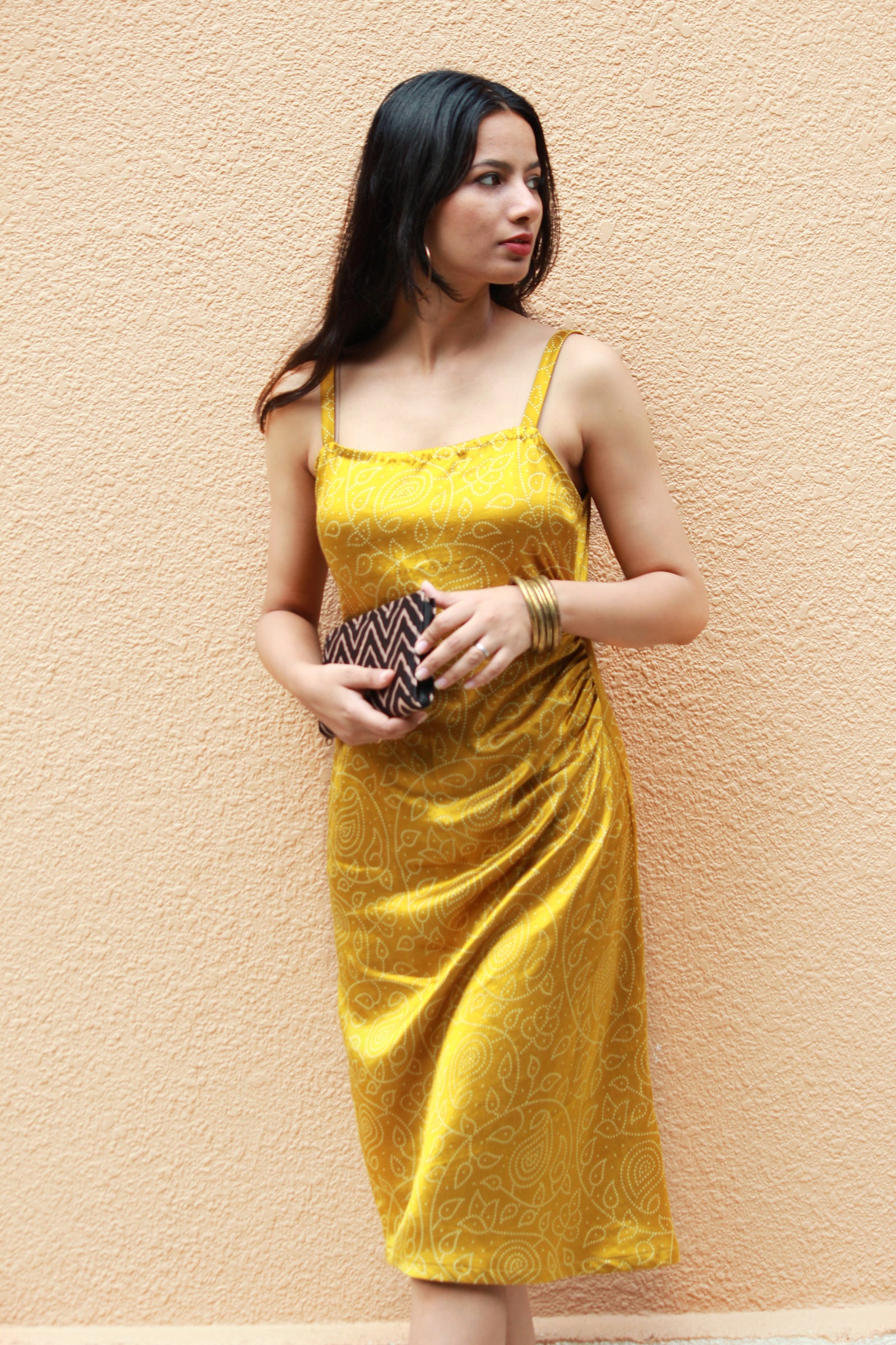 Golden Hour Silk Dress