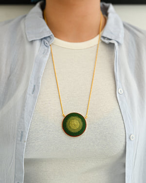 Olive Ombre Pendant By Solayi