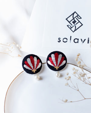 Silver Scallop  Earrings By Solayi