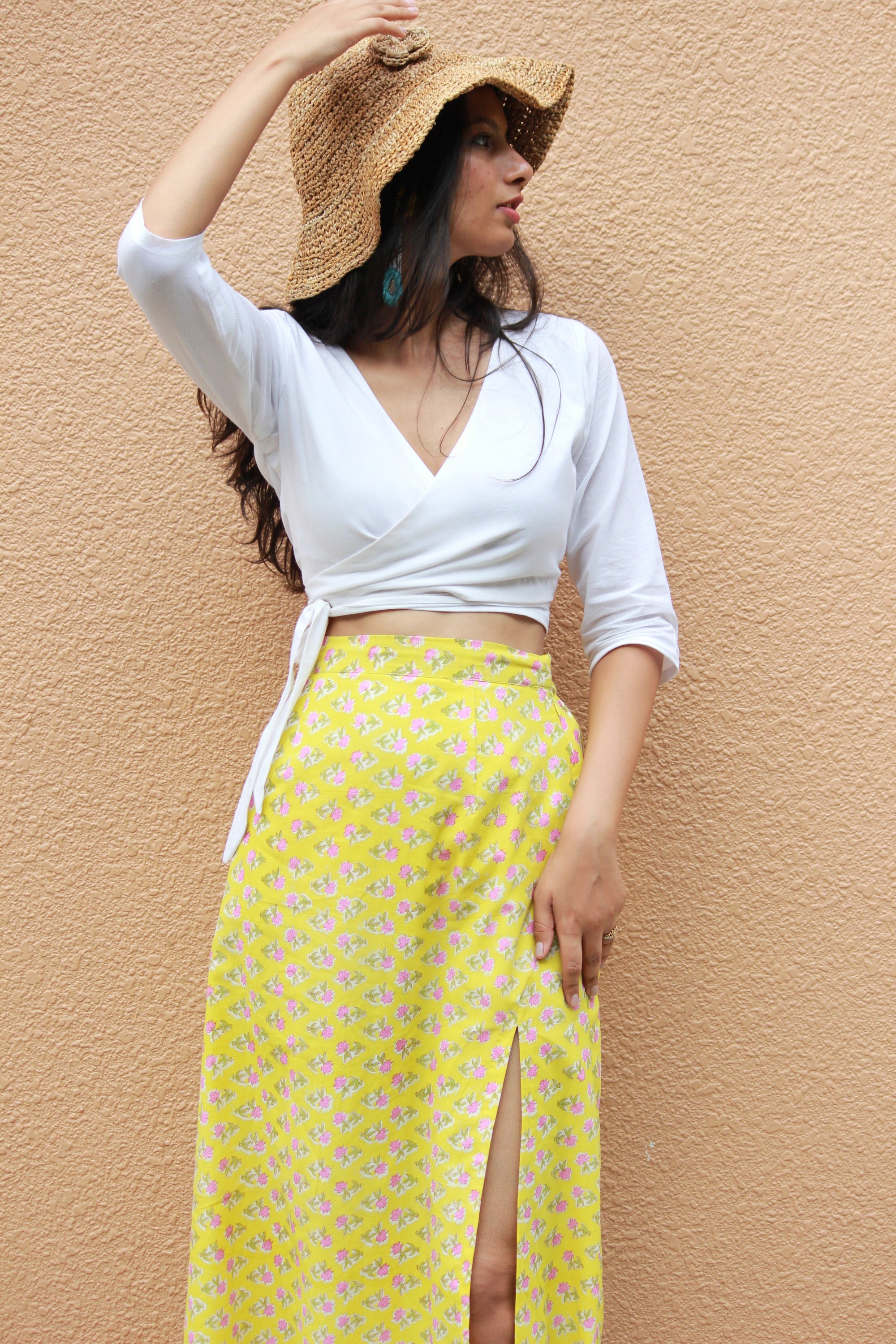 Pina Colada Top And Skirt Set - Mogra Designs