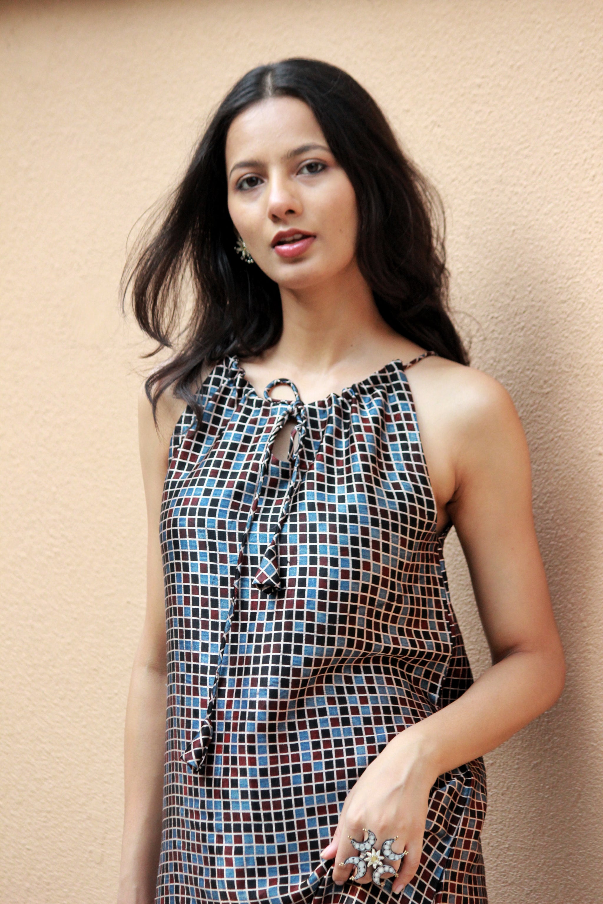 ajrakh modal silk dress Buy Ajrakh Modal Silk Dress for Women Online Nilam India