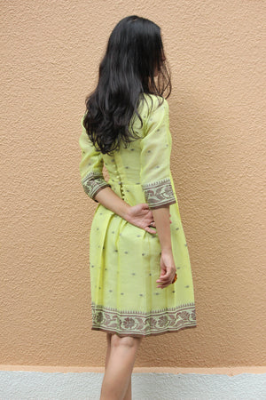 Limon Pleated Saree Dress