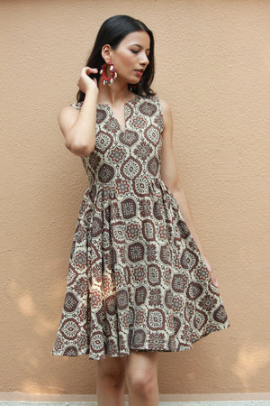 Mocha Mosaic Dress - Mogra Designs Mocha Mosaic Dress - Mogra Designs