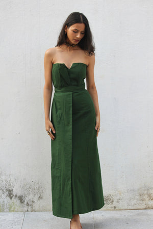 Meadow Corset Midi Dress
