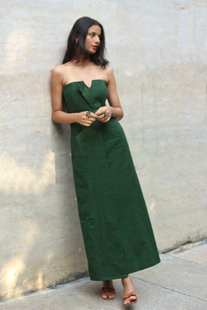 Meadow Corset Midi Dress