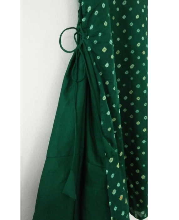 Handmade Bandhani Tiered Swing Dress - Mogra Designs