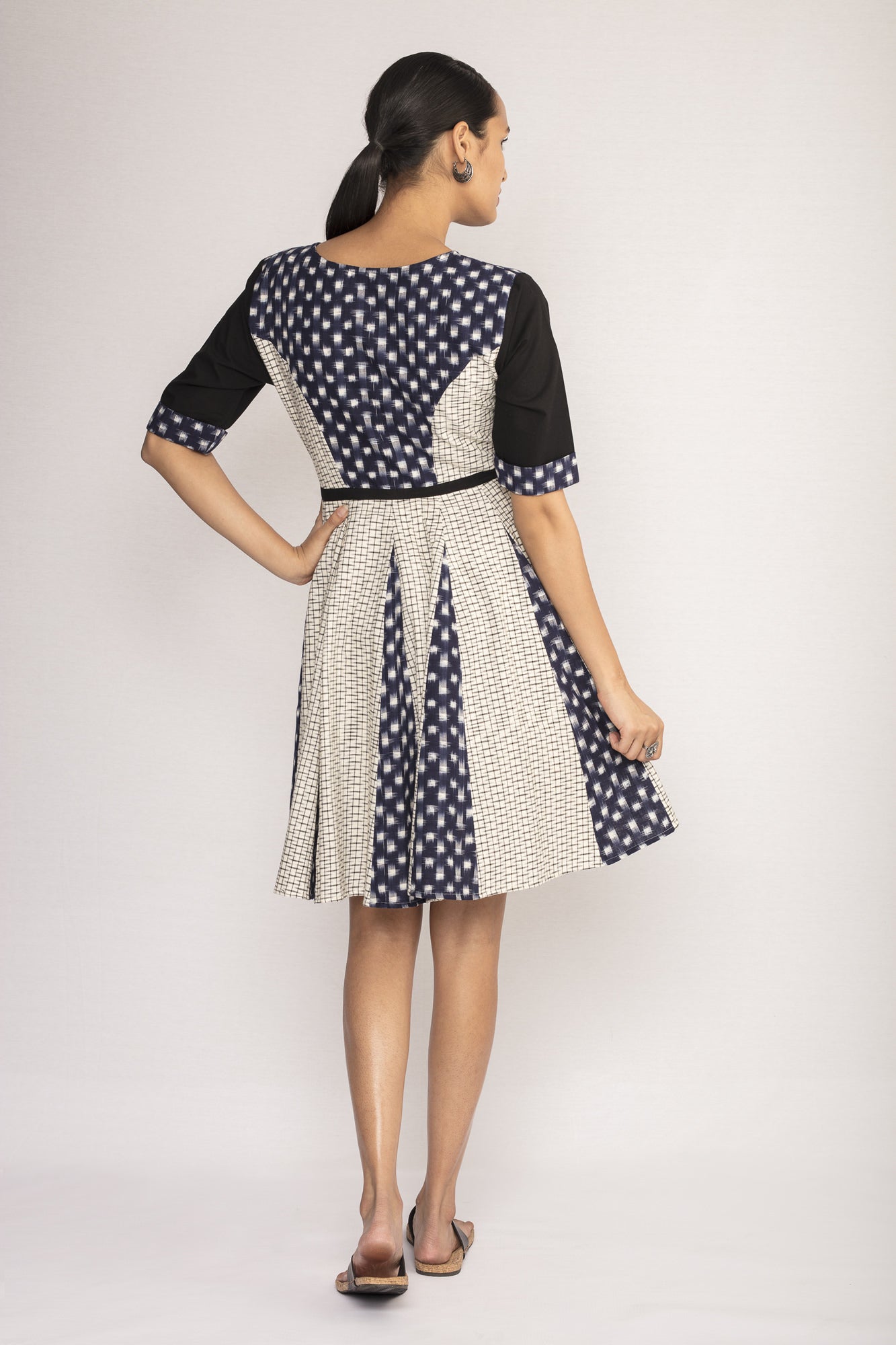 Fit and Flare Dress in Ikat