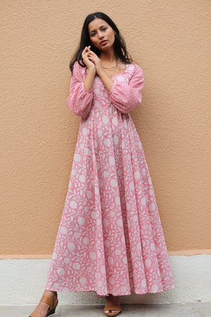 Pastel Pink Maxi Dress