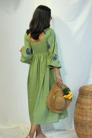 Pista Green Midi Dress By TAMASQ