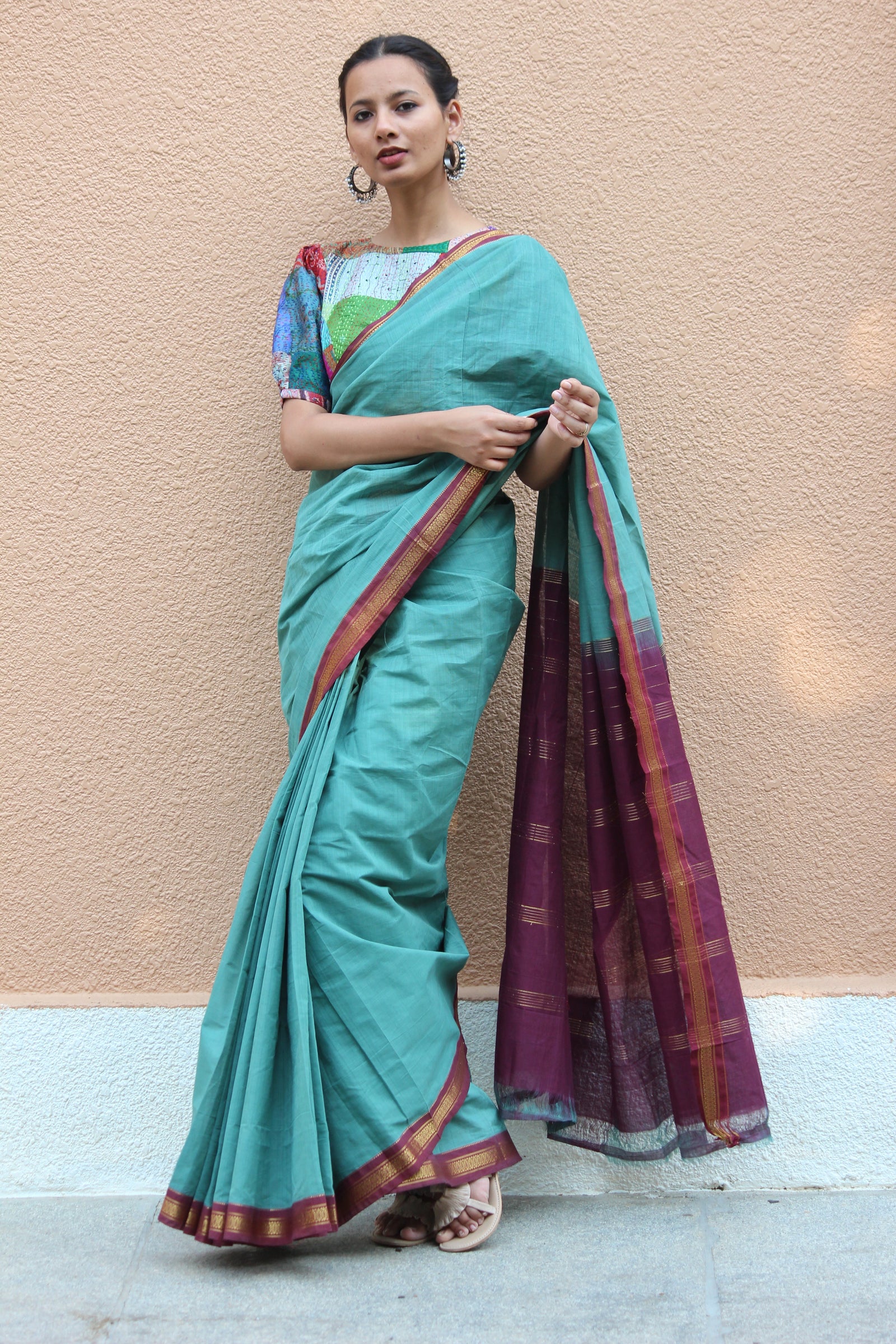 Santorini Cotton Saree