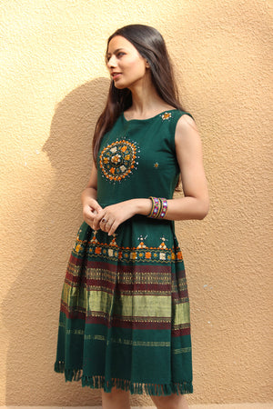 Green Wool Dress