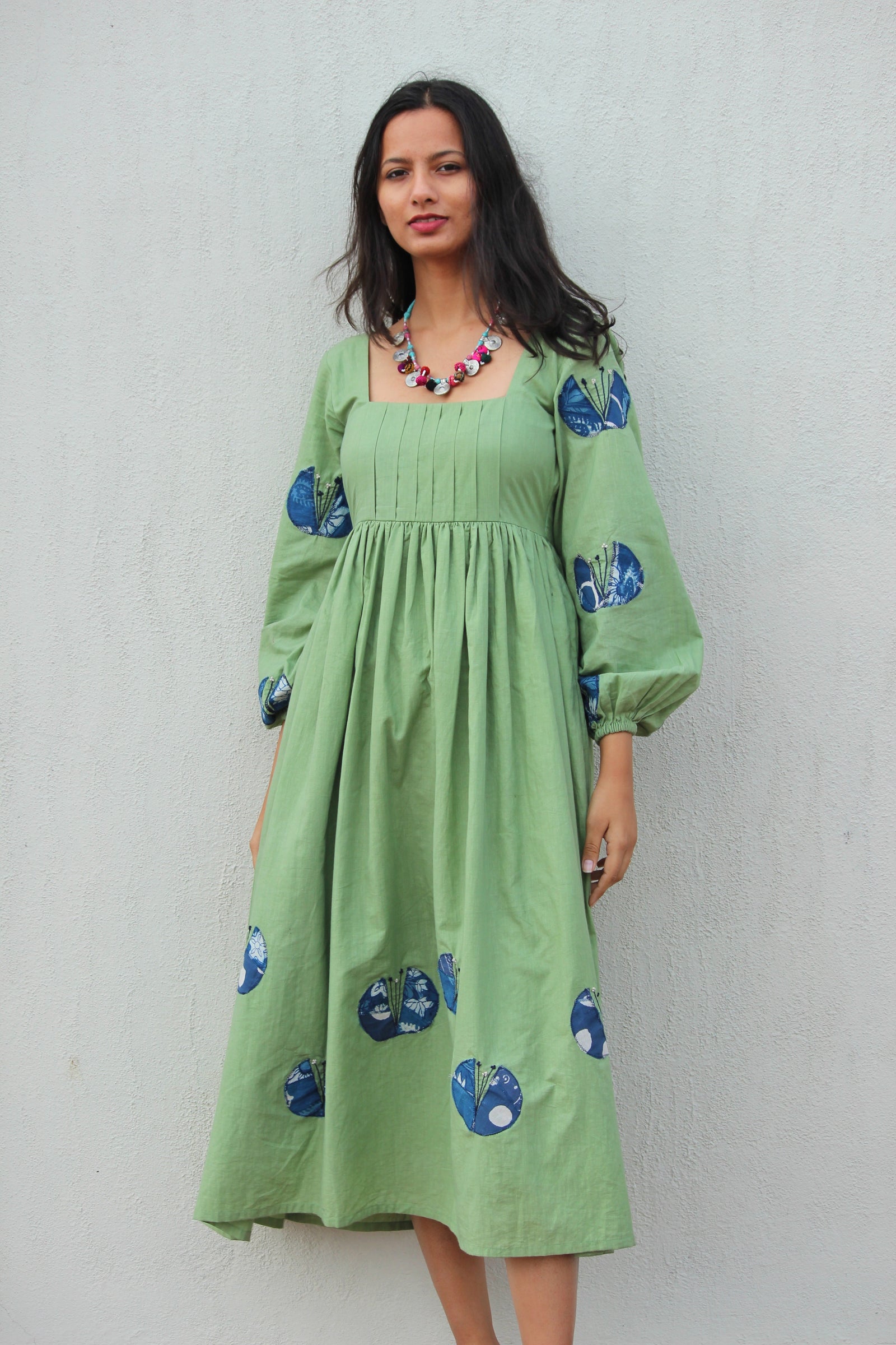 Pista Green Midi Dress By TAMASQ