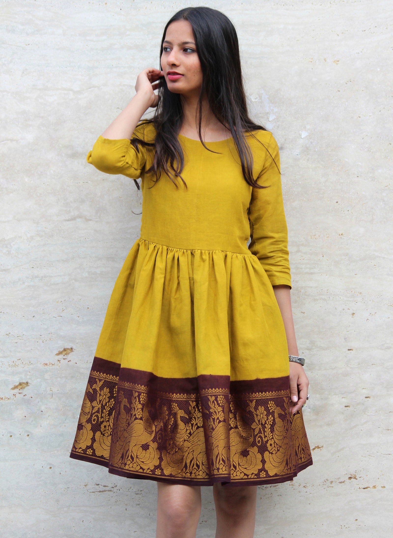 DIY:Convert Old Saree into Long Gown/ Maxi Dress | Arpana - YouTube