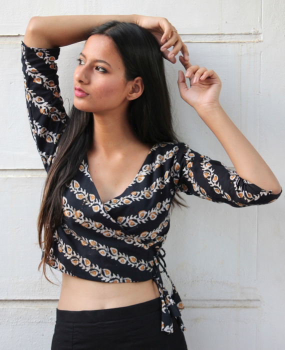 Block print Wrap Tunic Block print Wrap Tunic