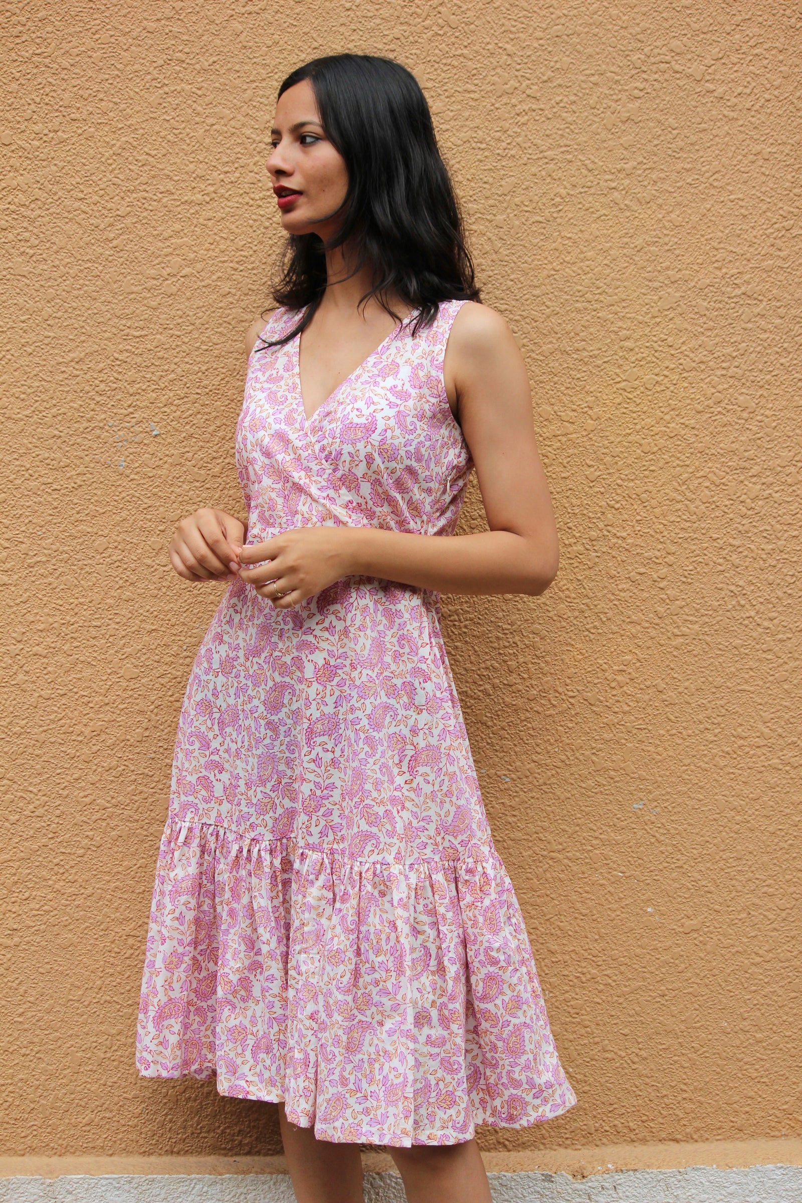 Belle Tiered Midi Dress