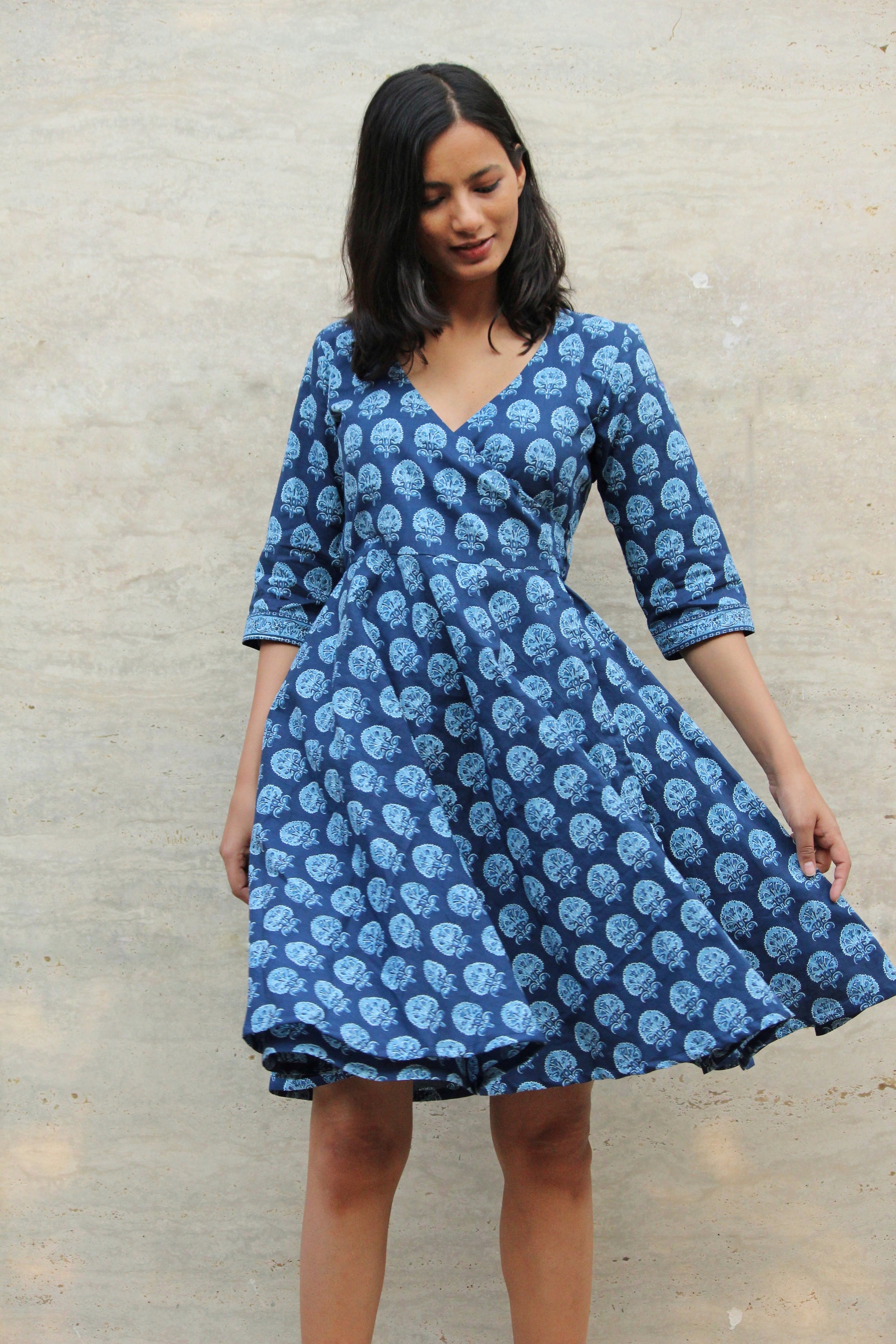Bluebell Wrap Dress - Mogra Designs