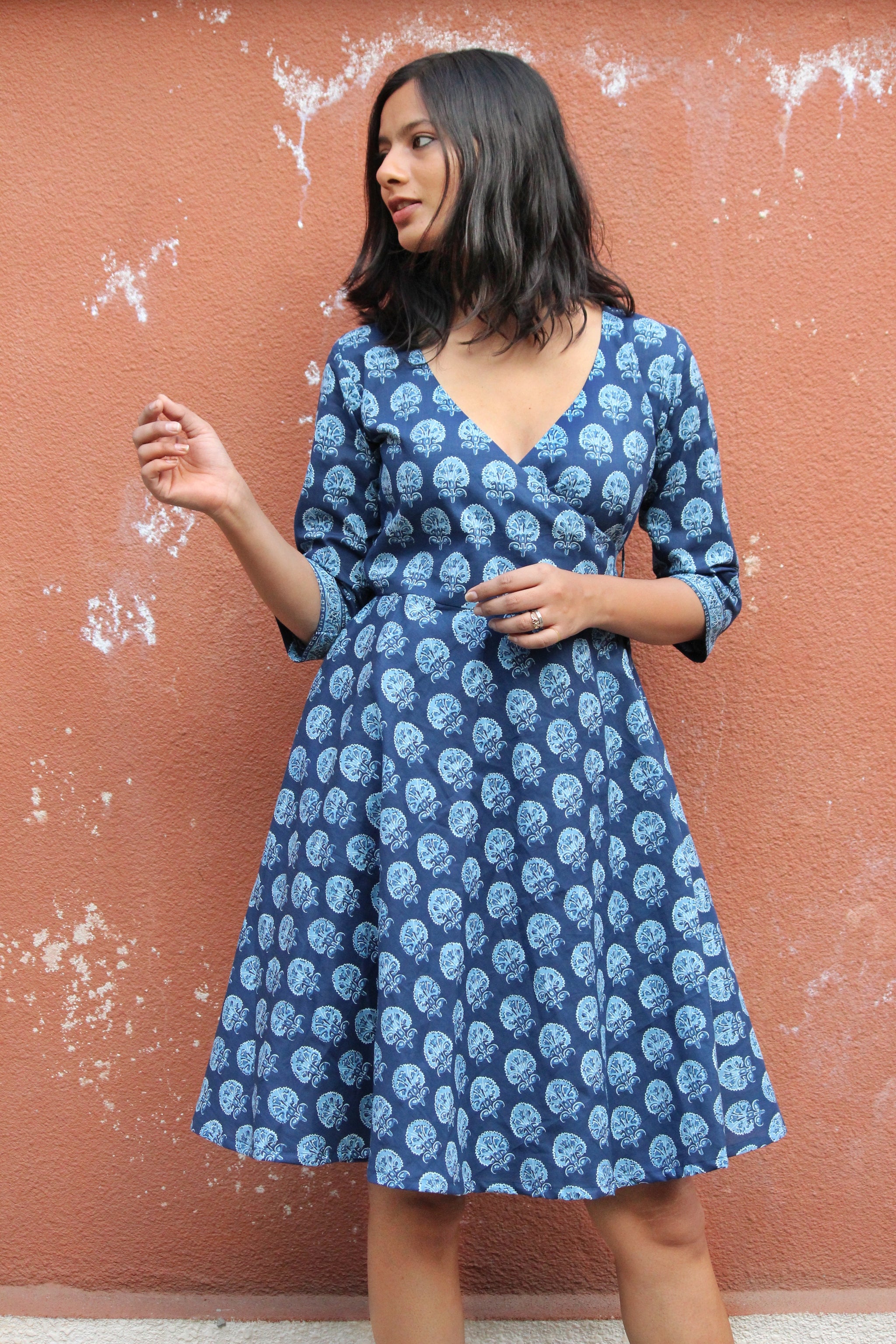 Bluebell Wrap Dress - Mogra Designs