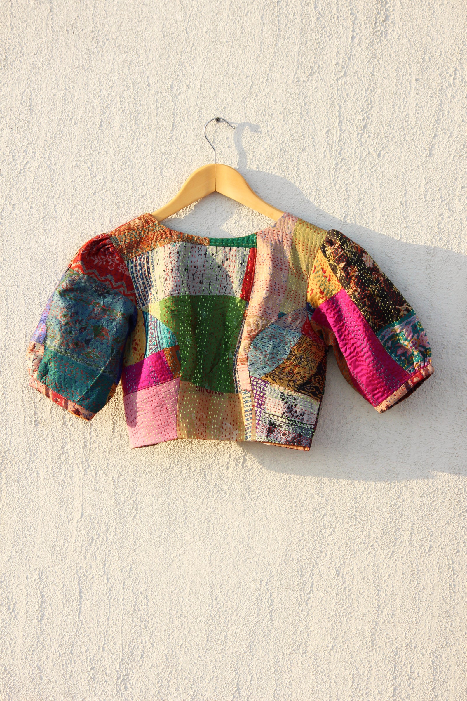 Kantha Silk Patchwork Blouse