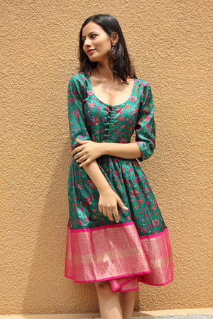 Bagh Kanjivaram Silk Dress