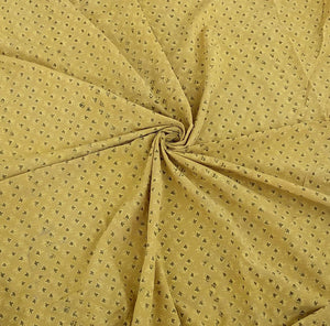Mulmul Ajrakh Printed Dress Over Pants Set in Mustard