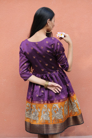 Brocade Gond Saree Dress