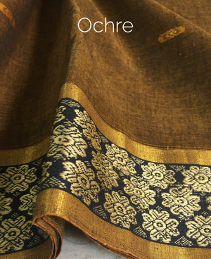 Ginger Drawstring Kaftan Saree Dress