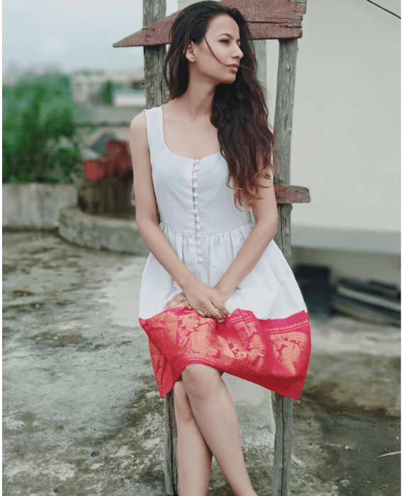 Mouni Roy Red Saree • Anaya Designer Studio | Sarees, Gowns And Lehenga  Choli