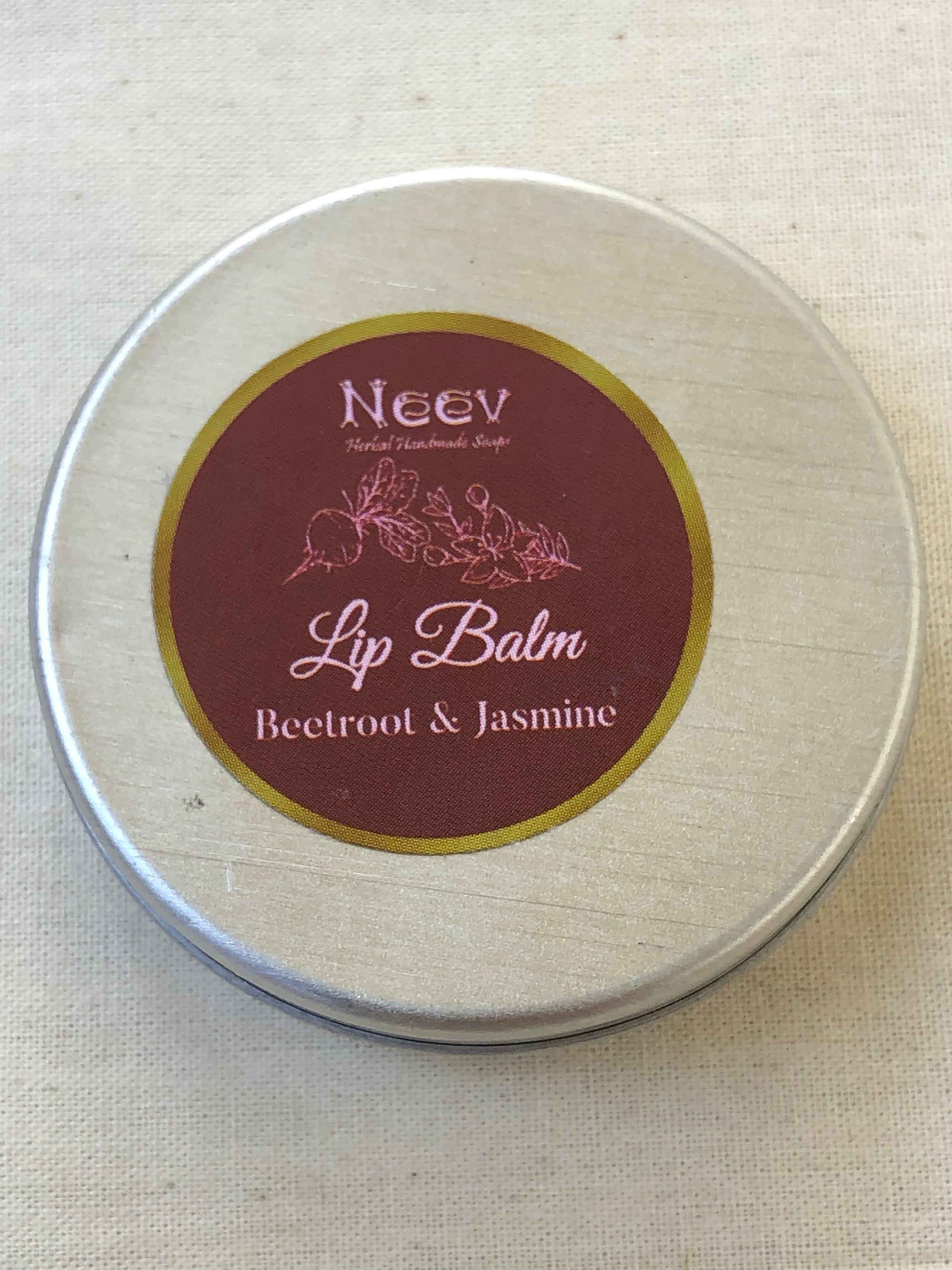 Beetroot and Jasmine Lip Balm By Neev