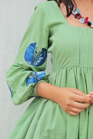 Pista Green Midi Dress By TAMASQ