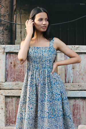 Kalamkari Printed Summer Dress