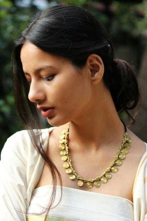 Dhokra Spiral Necklace By Qurcha