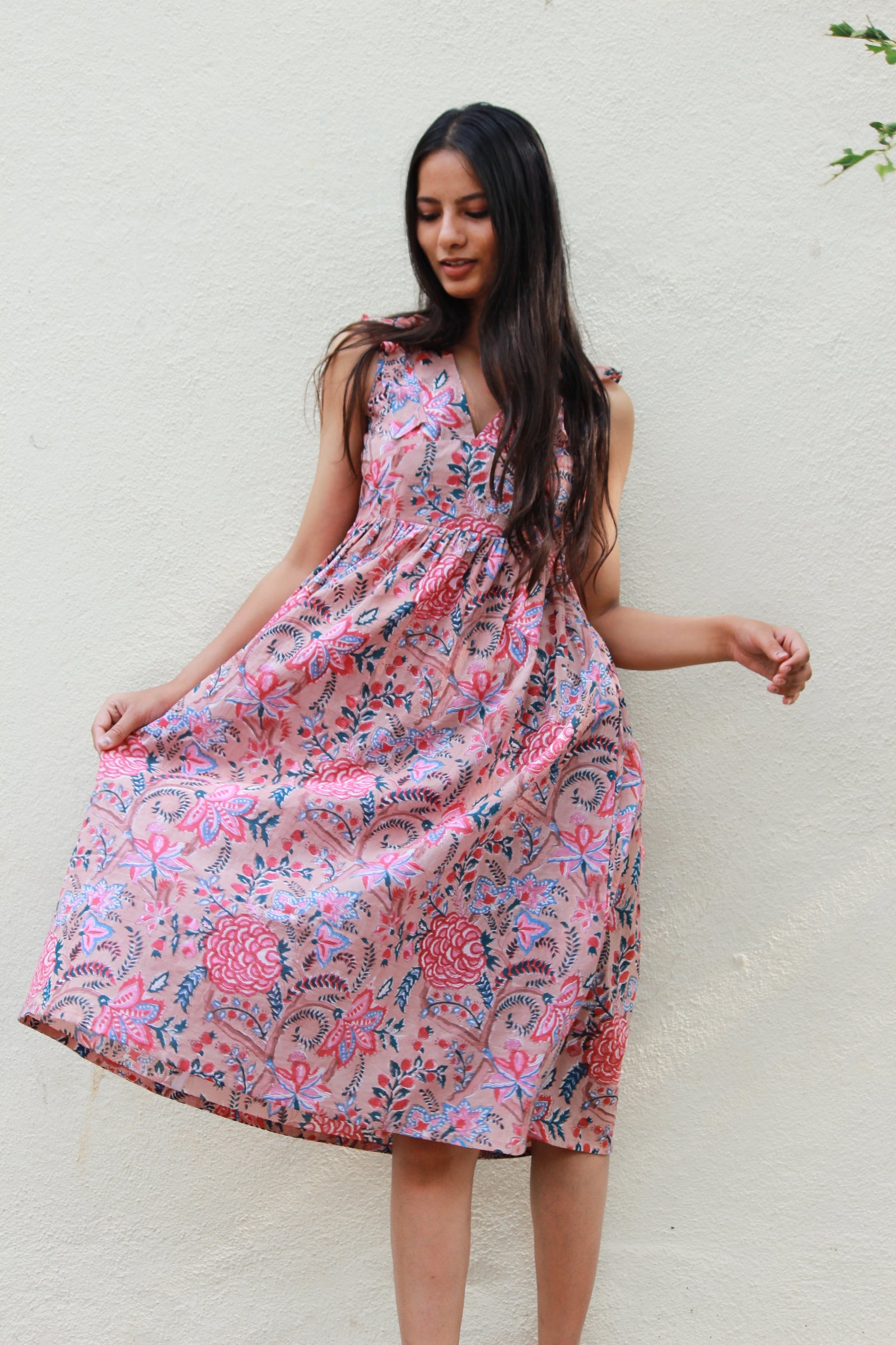 Gulbahar Hand Block Printed Dress