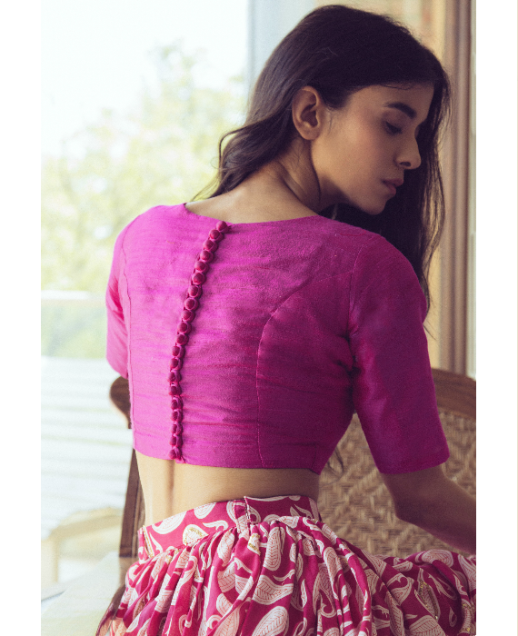 Ivory Lehenga Skirt With Jacket - Rohit Bal